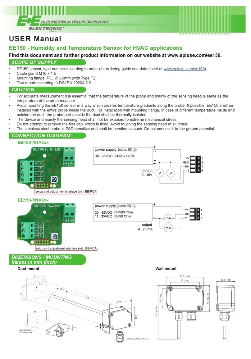 E+E Elektronik EE150 User manual