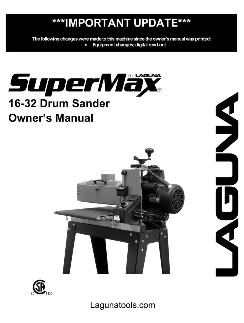 laguna SuperMax DRO owner's manual