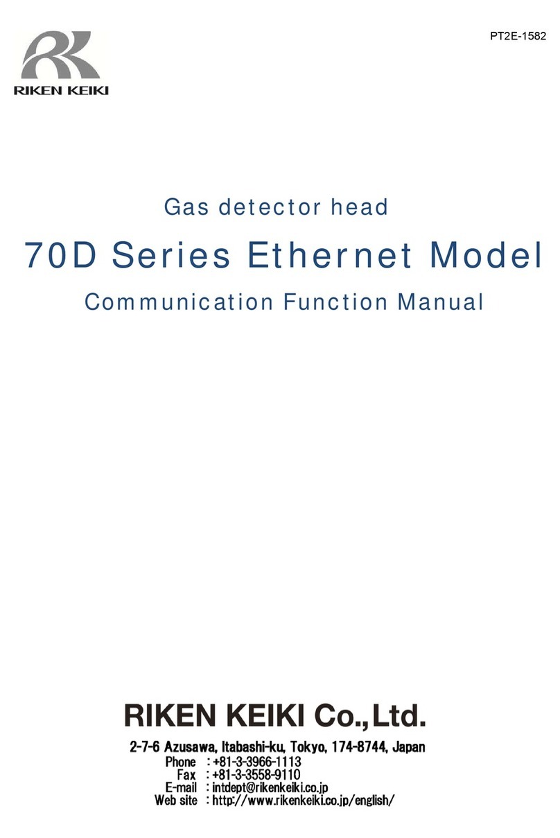 Riken Keiki 70D Series Communication Function Manual
