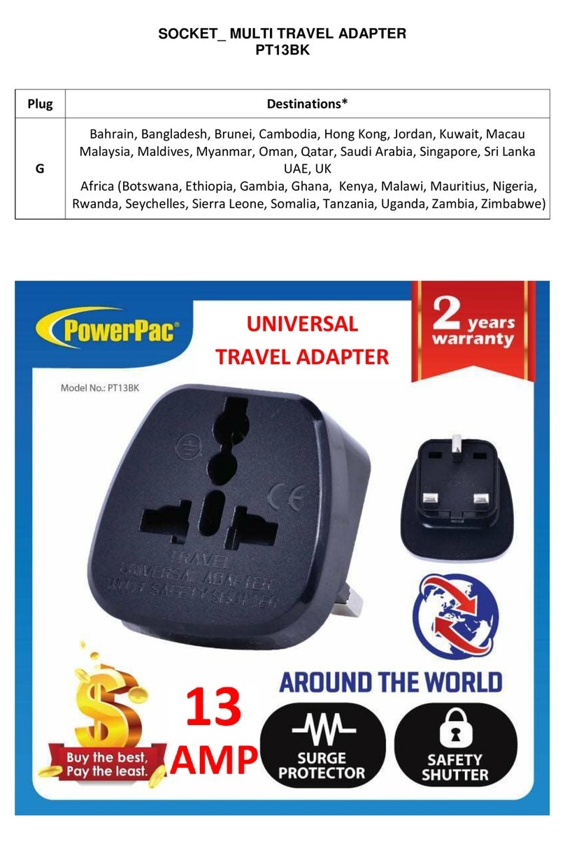 PowerPac PT13BK manual