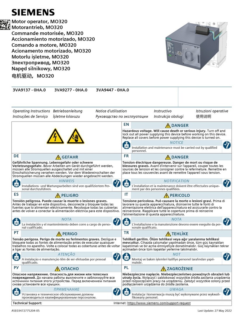 Siemens 3VA9137-0HA 0 Series User manual Siemens 3VA9137-0HA 0 Series User manual