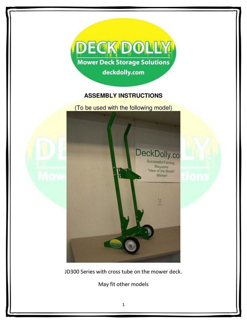 DECK DOLLY JD300 Series Assembly instructions