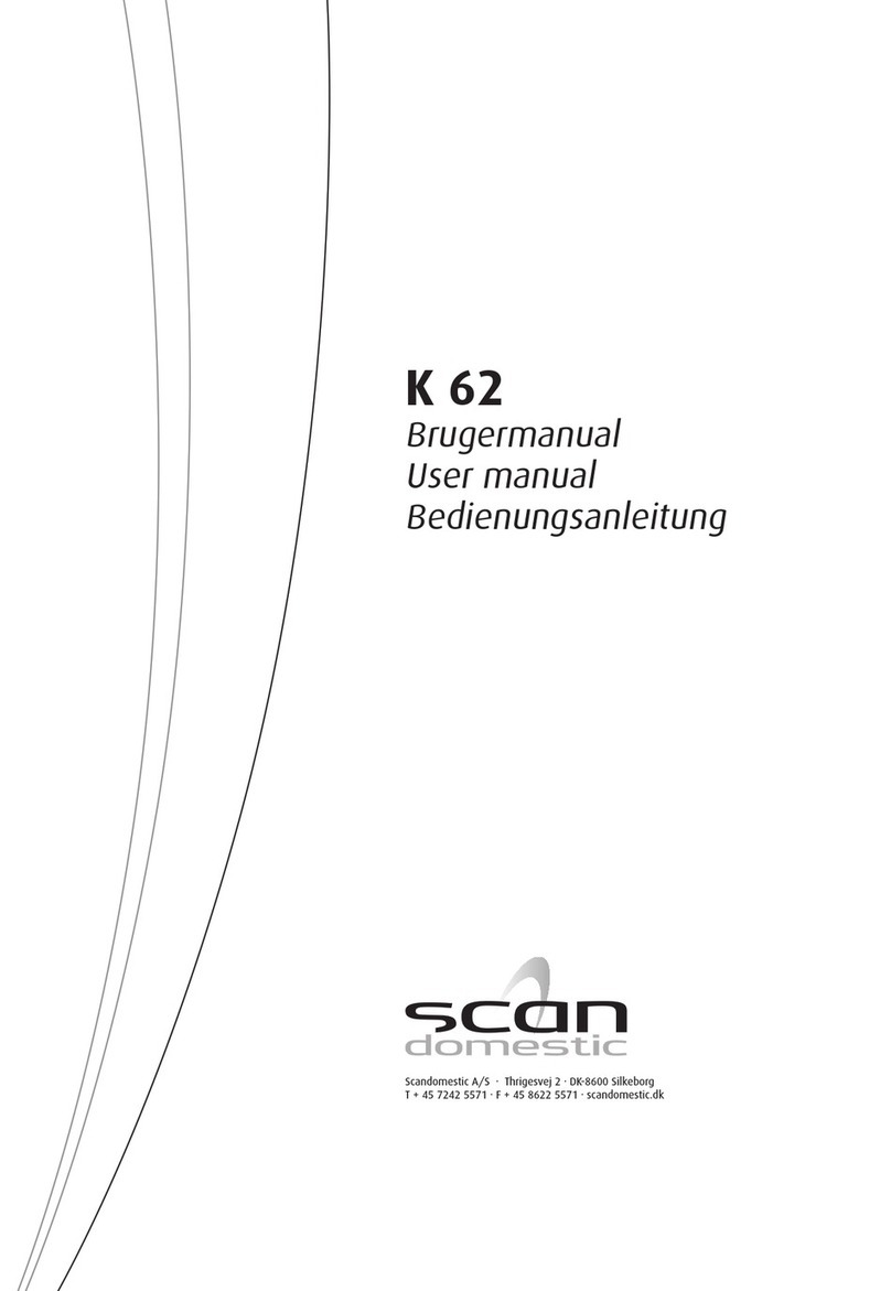 Scandomestic K 62 User manual