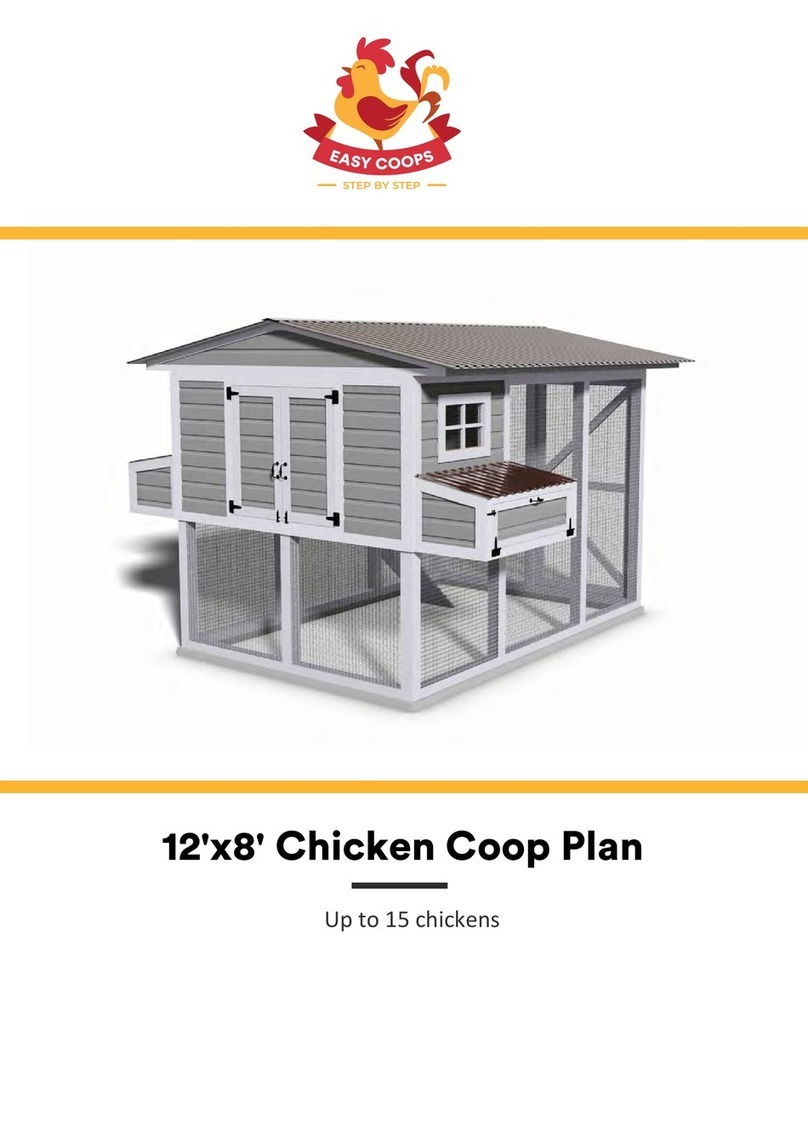 EASY COOPS 4x12 Chicken Coop Plan manual