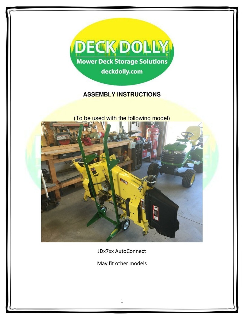 DECK DOLLY AutoConnect JD 7 Series Assembly instructions