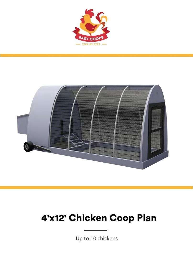 EASY COOPS 4x12 Chicken Coop Plan manual