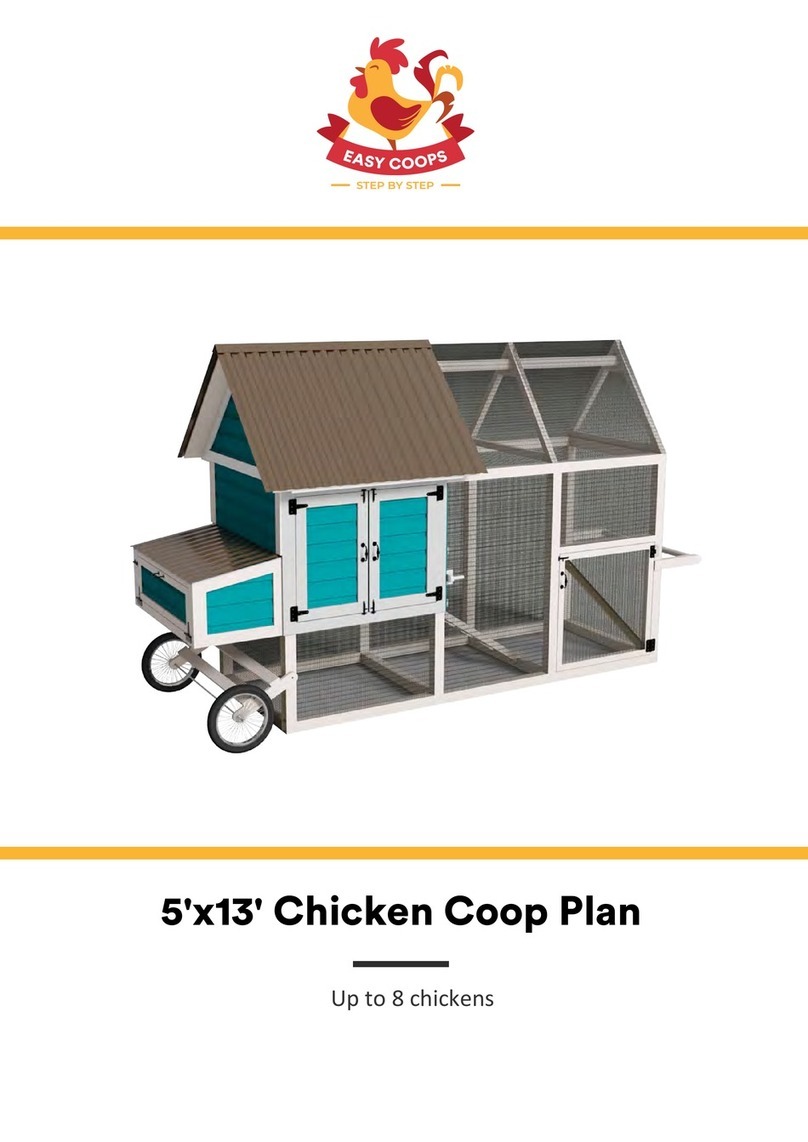 EASY COOPS 5x13 Chicken Coop Plan User manual