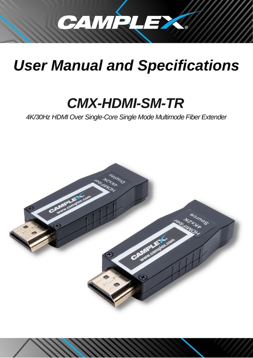 Camplex CMX-HDMI-SM-TR User manual