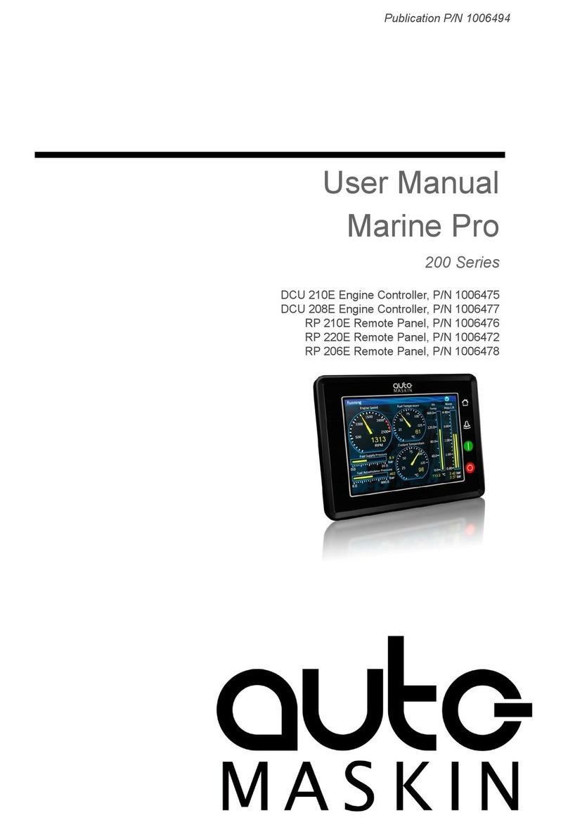 auto maskin Marine Pro 200 Series user manual