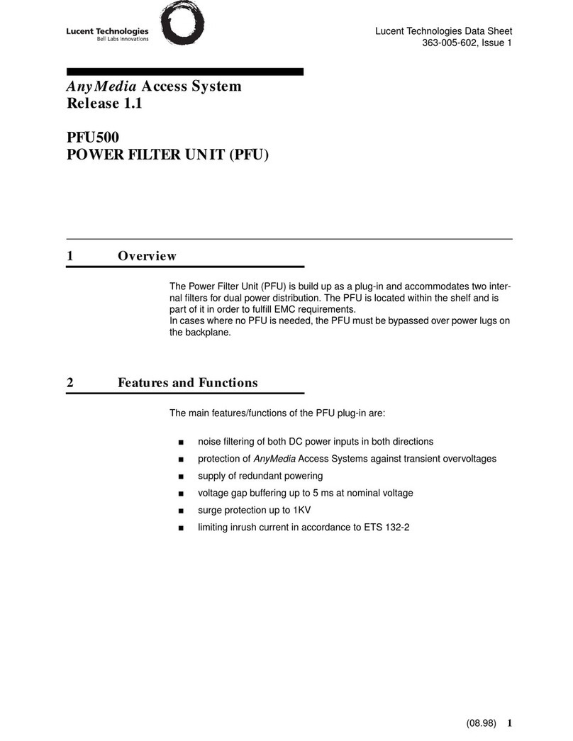 Lucent Technologies AnyMedia PFU500 manual