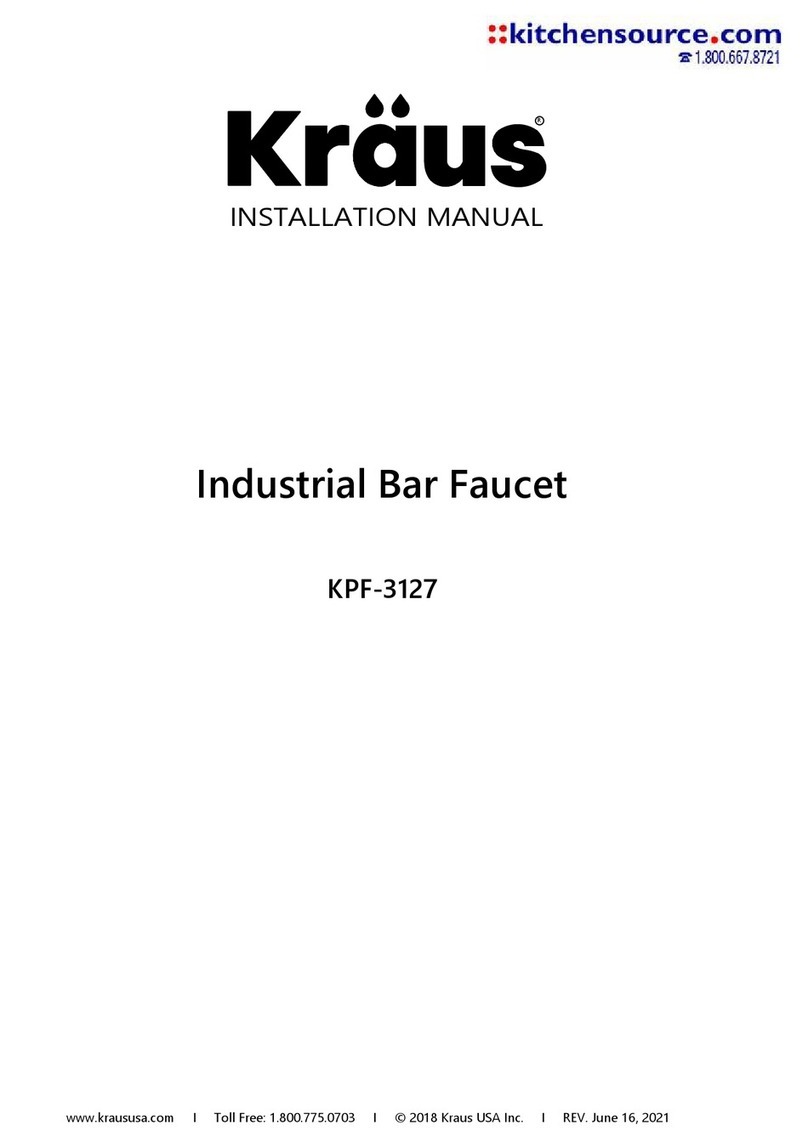 Kraus Urbix KPF-3127 installation manual