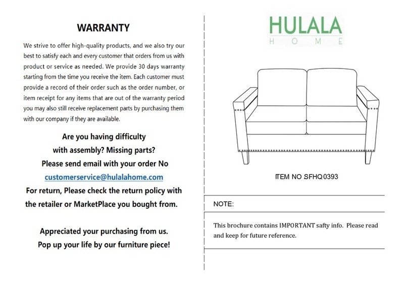 HULALA HOME SFHQ0393 manual