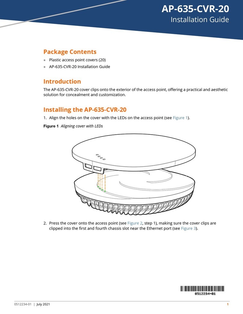 Aruba Networks AP-635-CVR-20 installation guide
