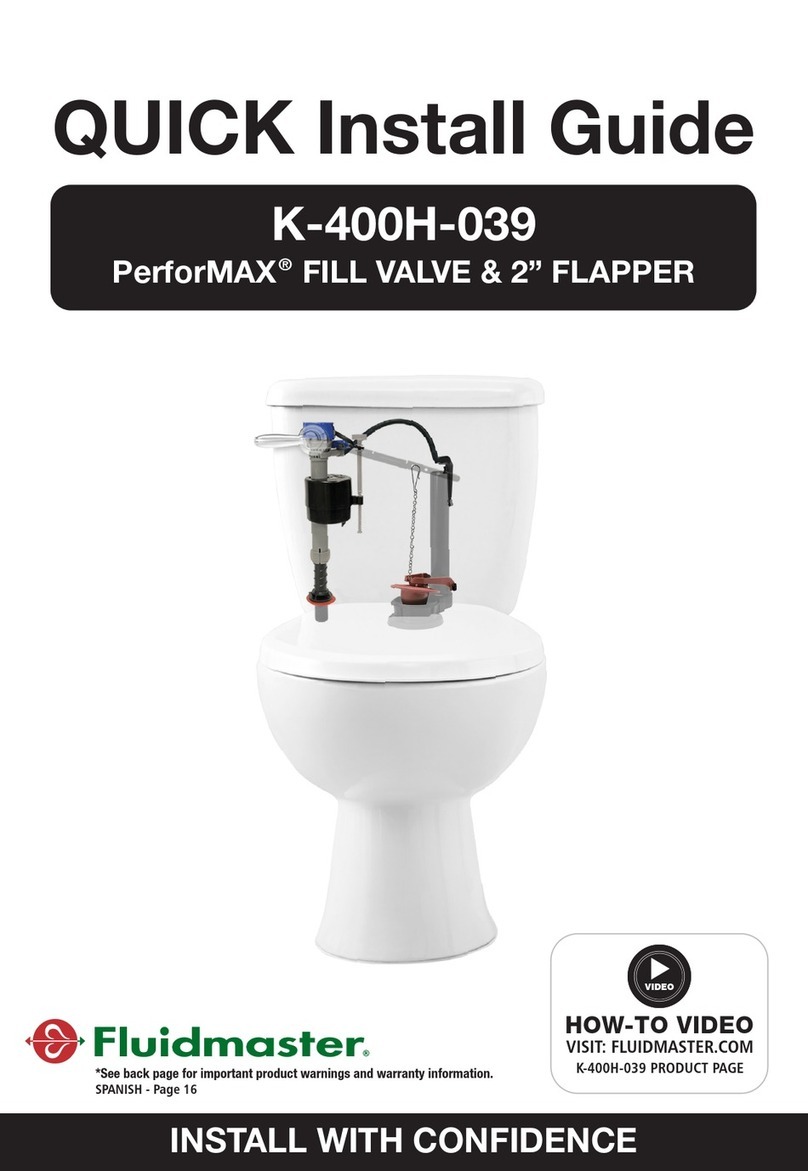 Fluidmaster K-400H-039 Quick install guide