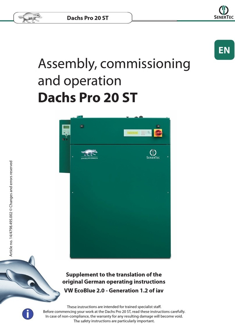 Baxi Senertec Dachs Pro 20 ST Assembly and operation