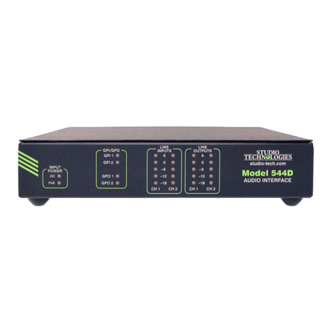 Studio Technologies Model 544D User manual