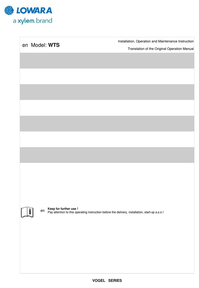 Xylem LOWARA VOGEL Series Manual