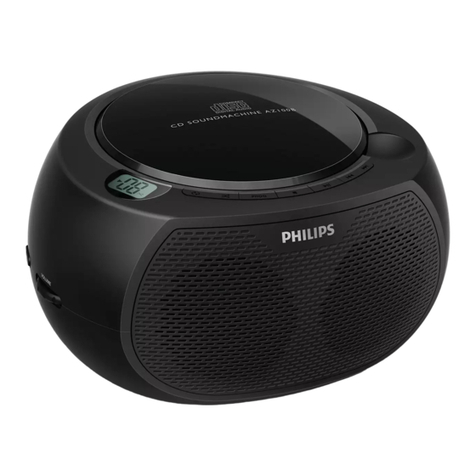 Philips Soundmachine AZ100B quick start guide
