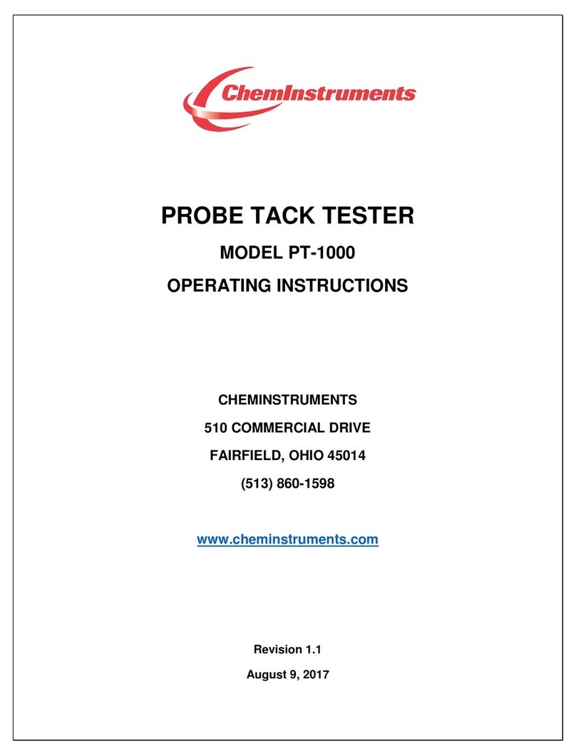 ChemInstruments PT-1000 User manual