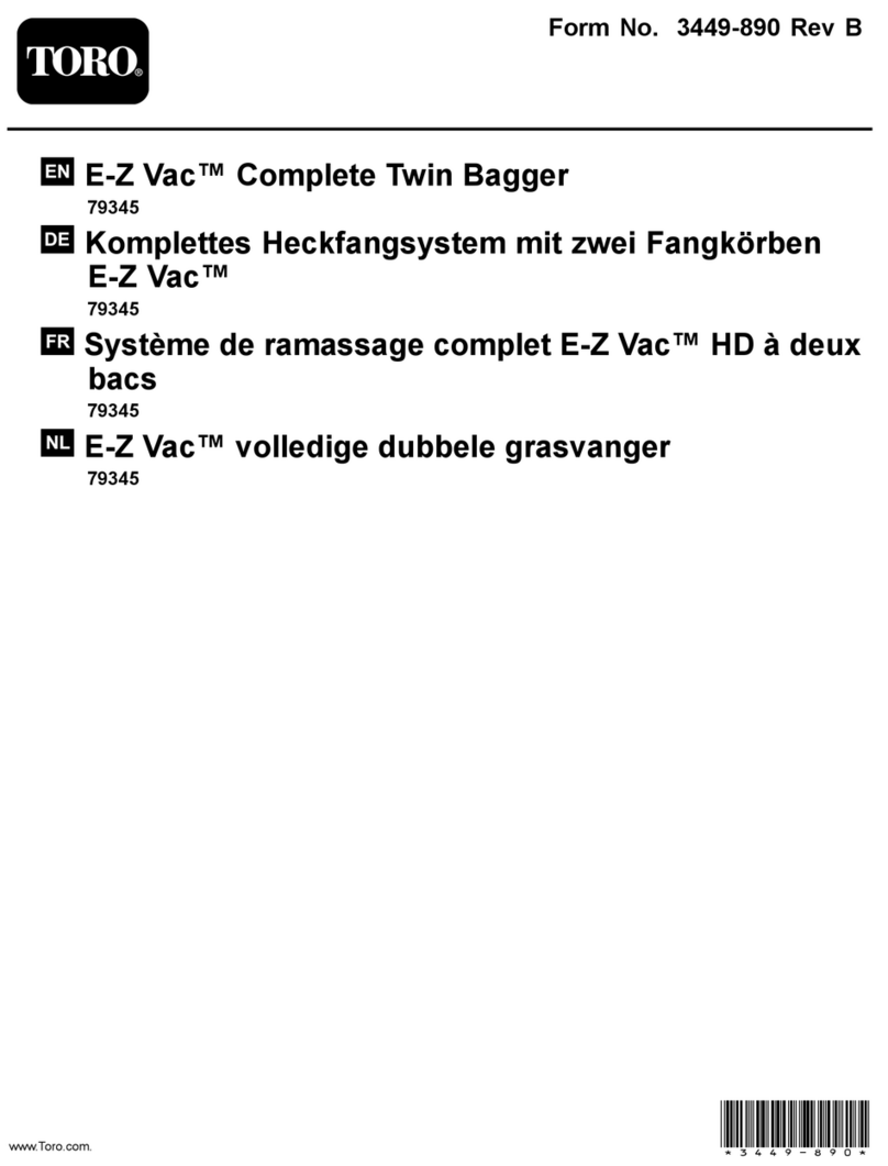 Toro E-Z Vac 79345 Operator's manual