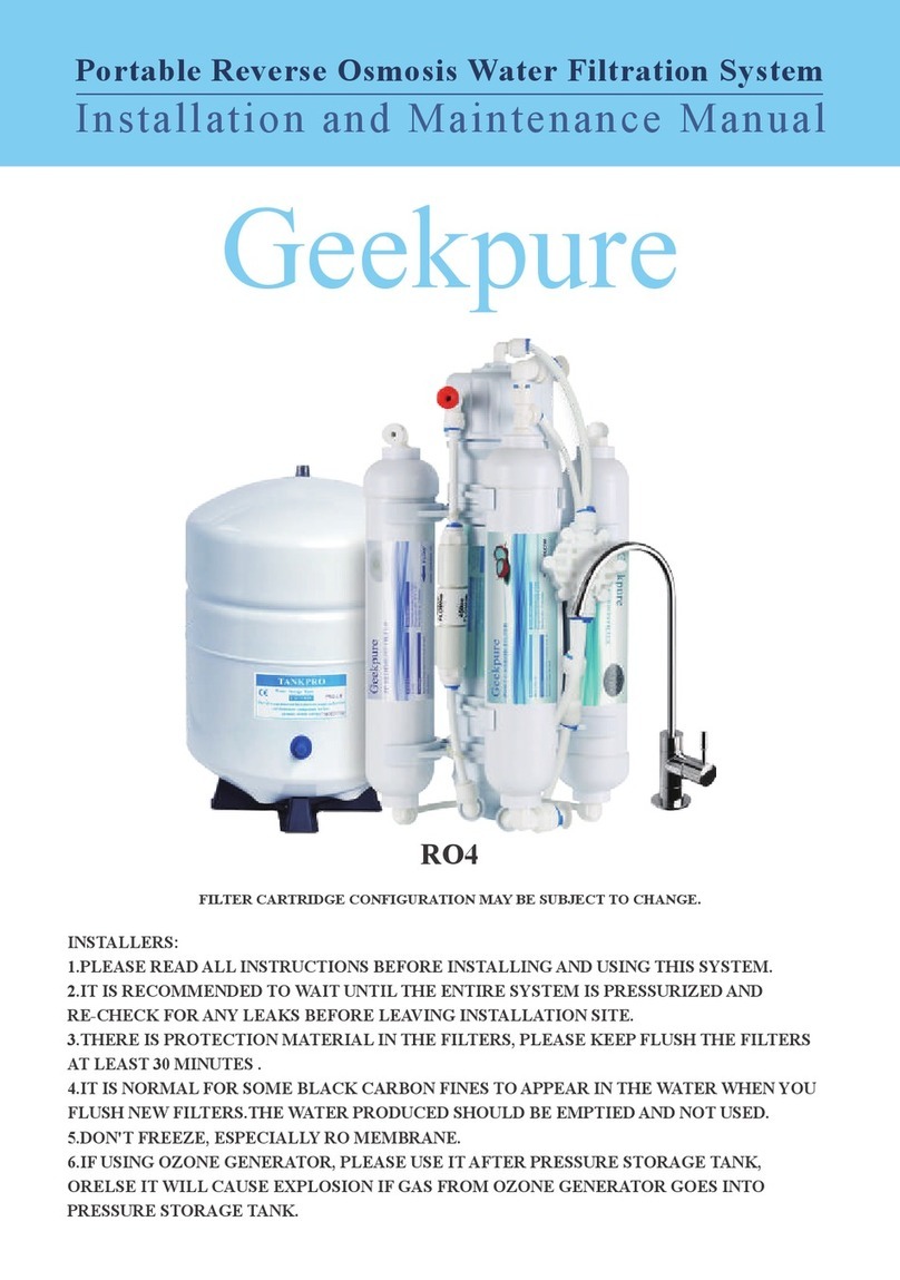 Geekpure RO4 Installation and maintenance manual Geekpure RO4 Installation and maintenance manual