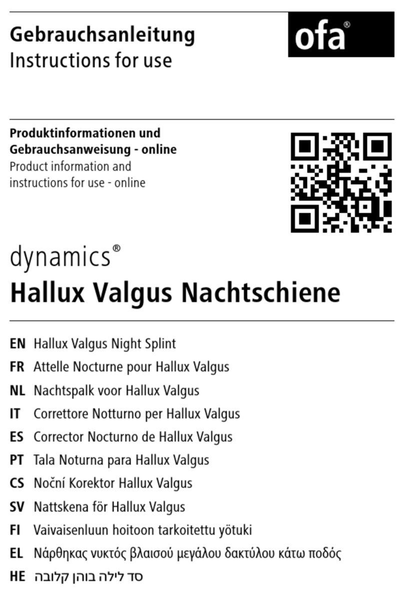 OFA Dynamics Hallux Valgus User manual