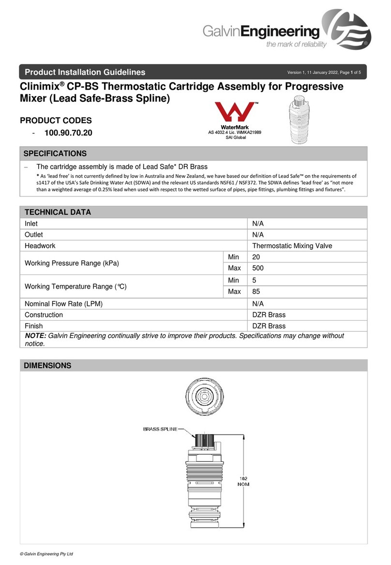 Galvin Engineering Clinimix CP-BS 100.90.70.20 Instruction sheet