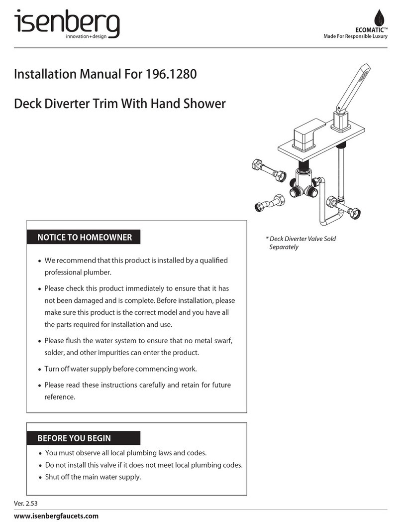 Isenberg ECOMATIC 196.1280 installation manual