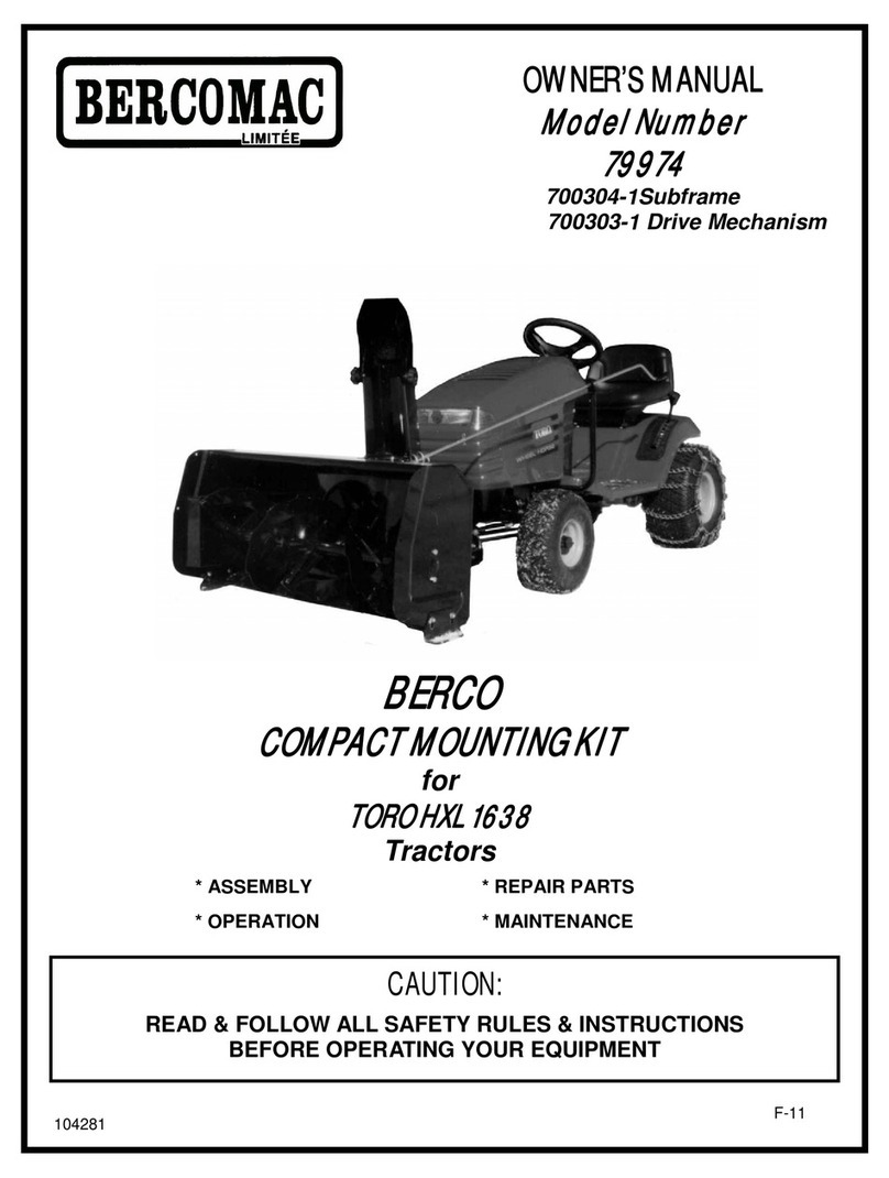 Bercomac BERCO 79974 owner's manual