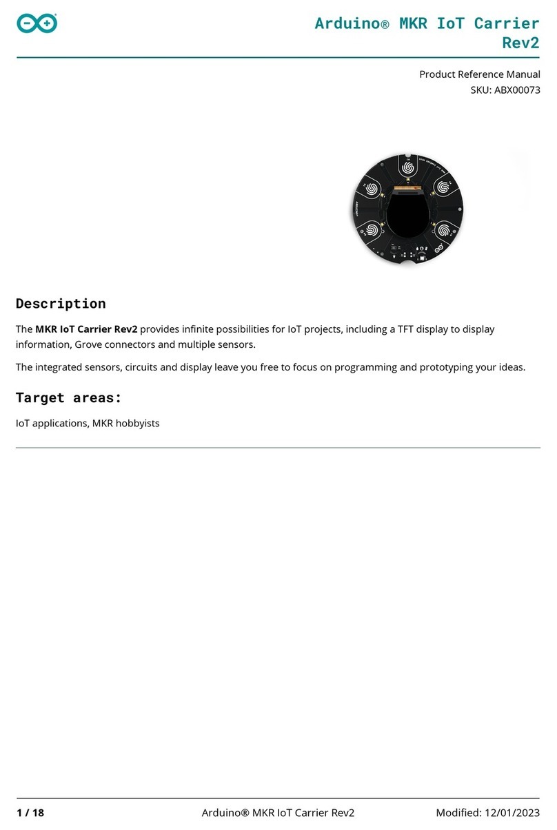 Arduino MKR IoT Carrier Rev2 Product reference manual