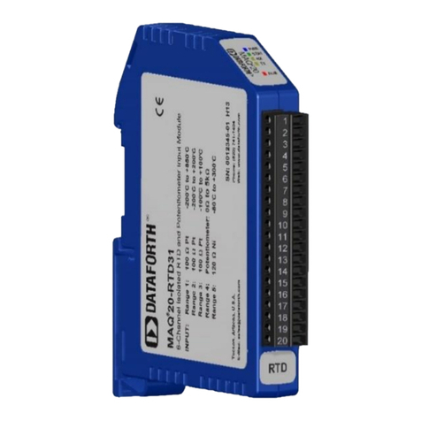 Dataforth MAQ20-RTD31 Hardware user manual