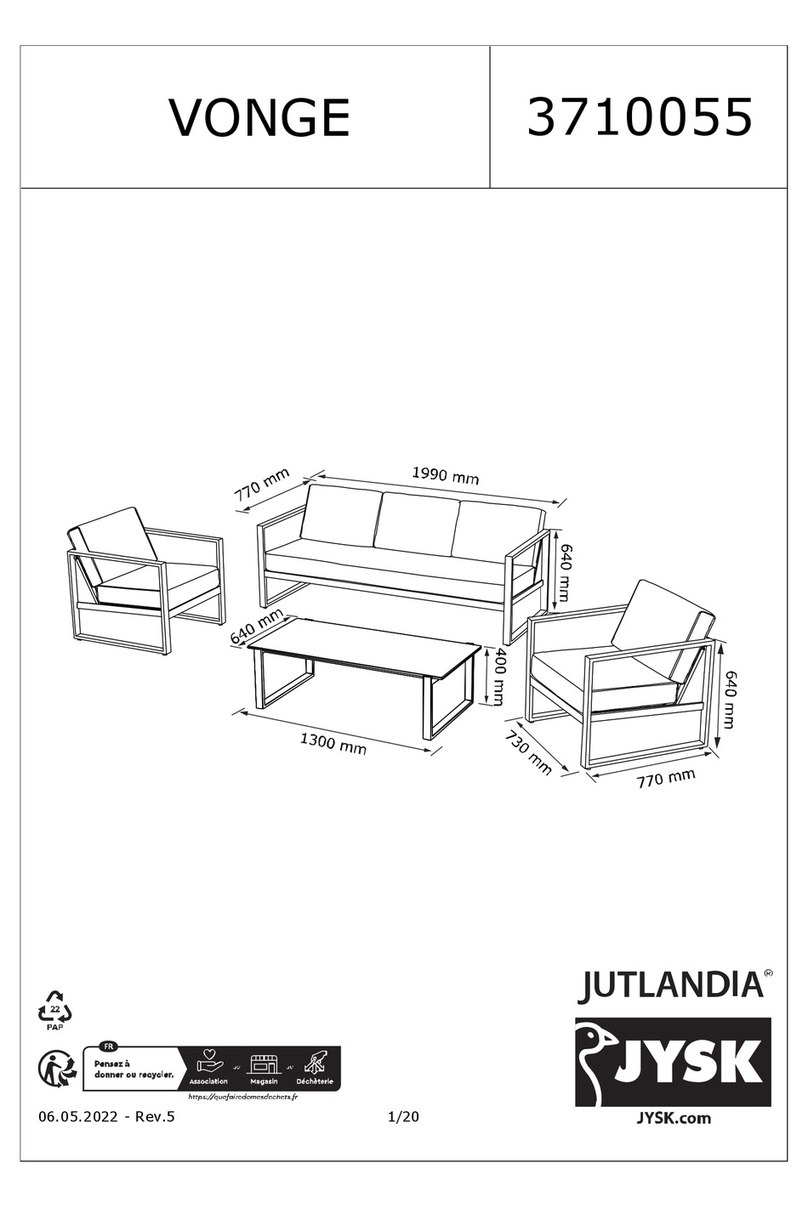 Jysk JUTLANDIA VONGE 3710055 manual Jysk JUTLANDIA VONGE 3710055 manual