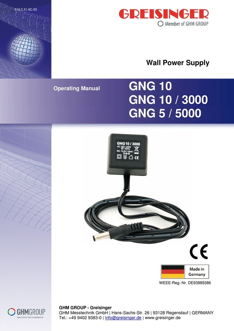 GHM GREISINGER GNG 10 operating manual