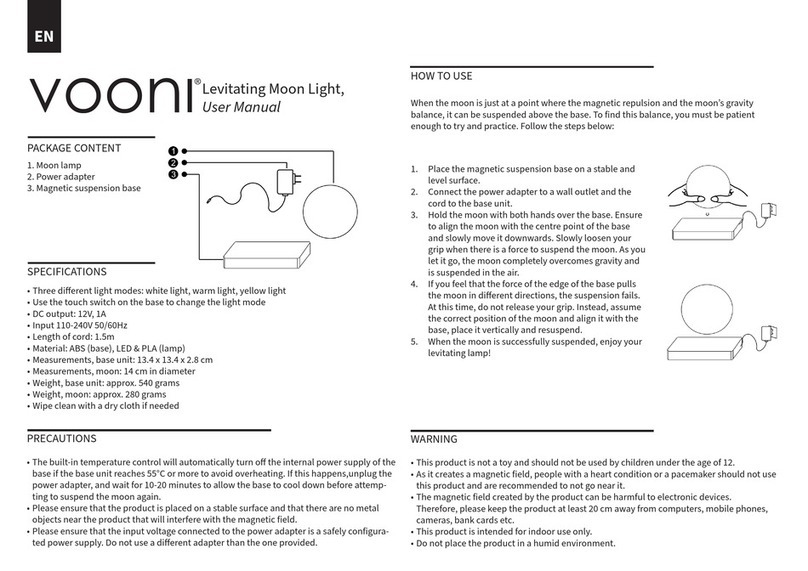 Vooni 19168 user manual