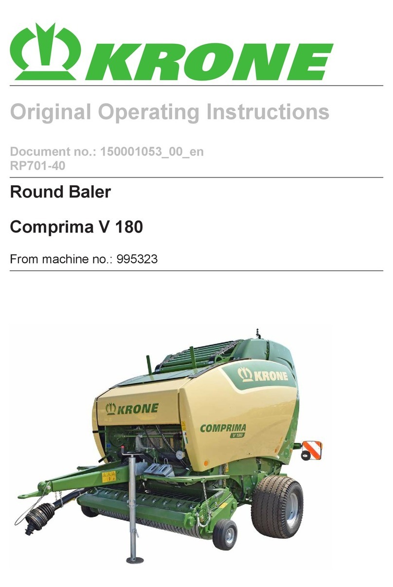 Krone Comprima V 180 Original operating instructions Krone Comprima V 180 Original operating instructions