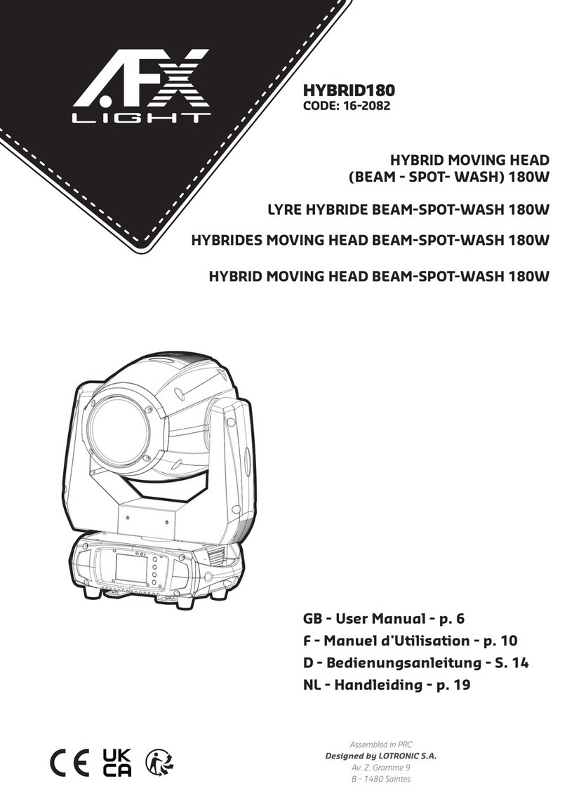 afx light HYBRID180 User manual