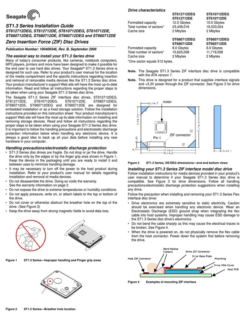 Seagate ST612712DEG User manual