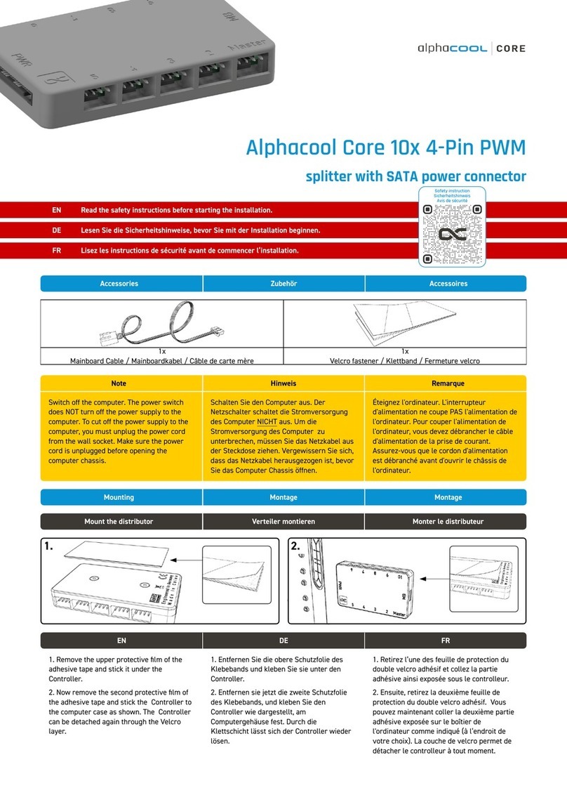 Alphacool Core 25667 User manual