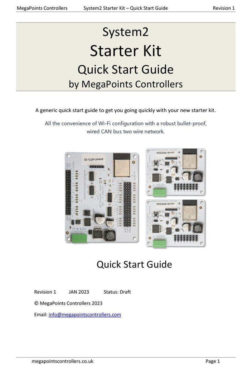 MegaPoints Controllers System2 Starter Kit quick start guide