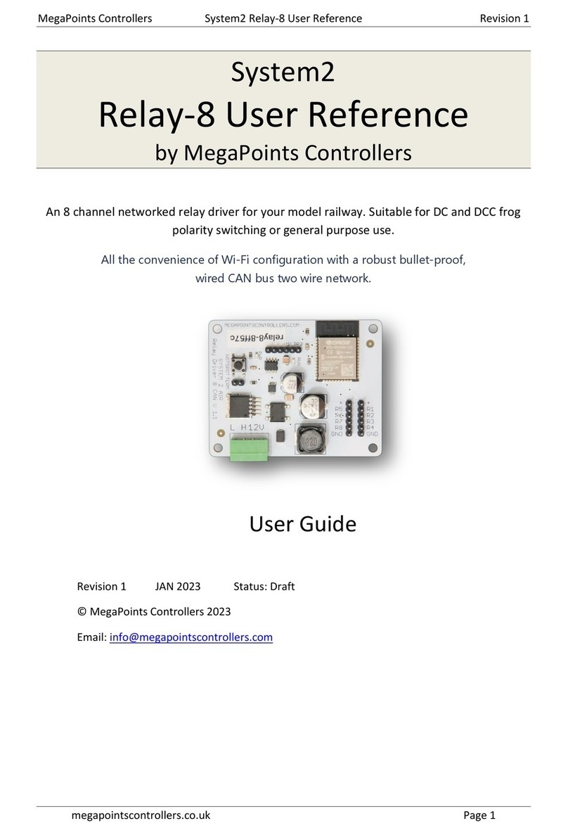 MegaPoints Controllers System2 Relay-8 User reference