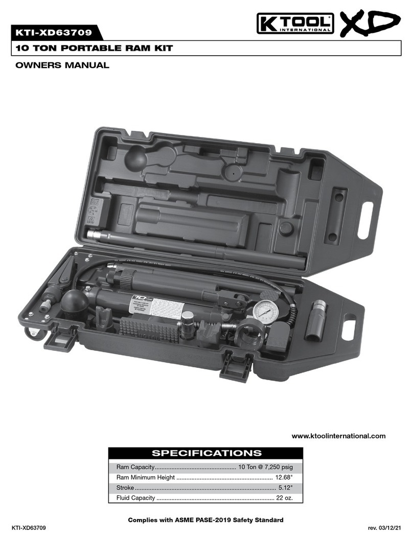 K Tool International KTI-XD63709 owner's manual