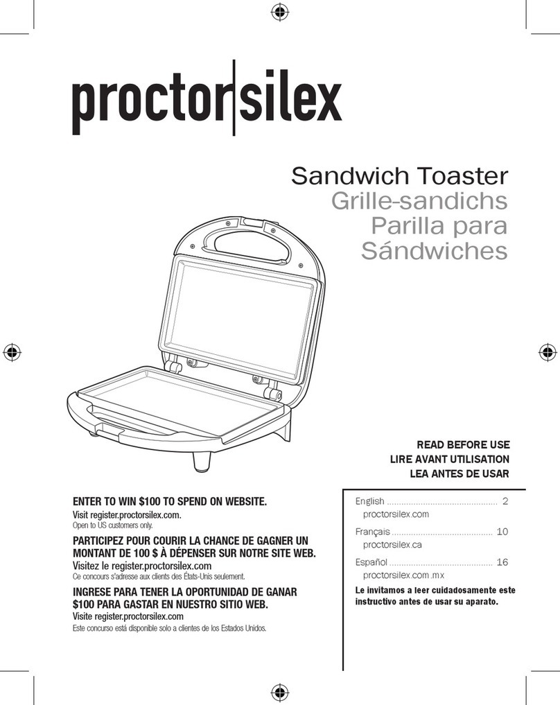 Proctor-Silex 25401 use & care