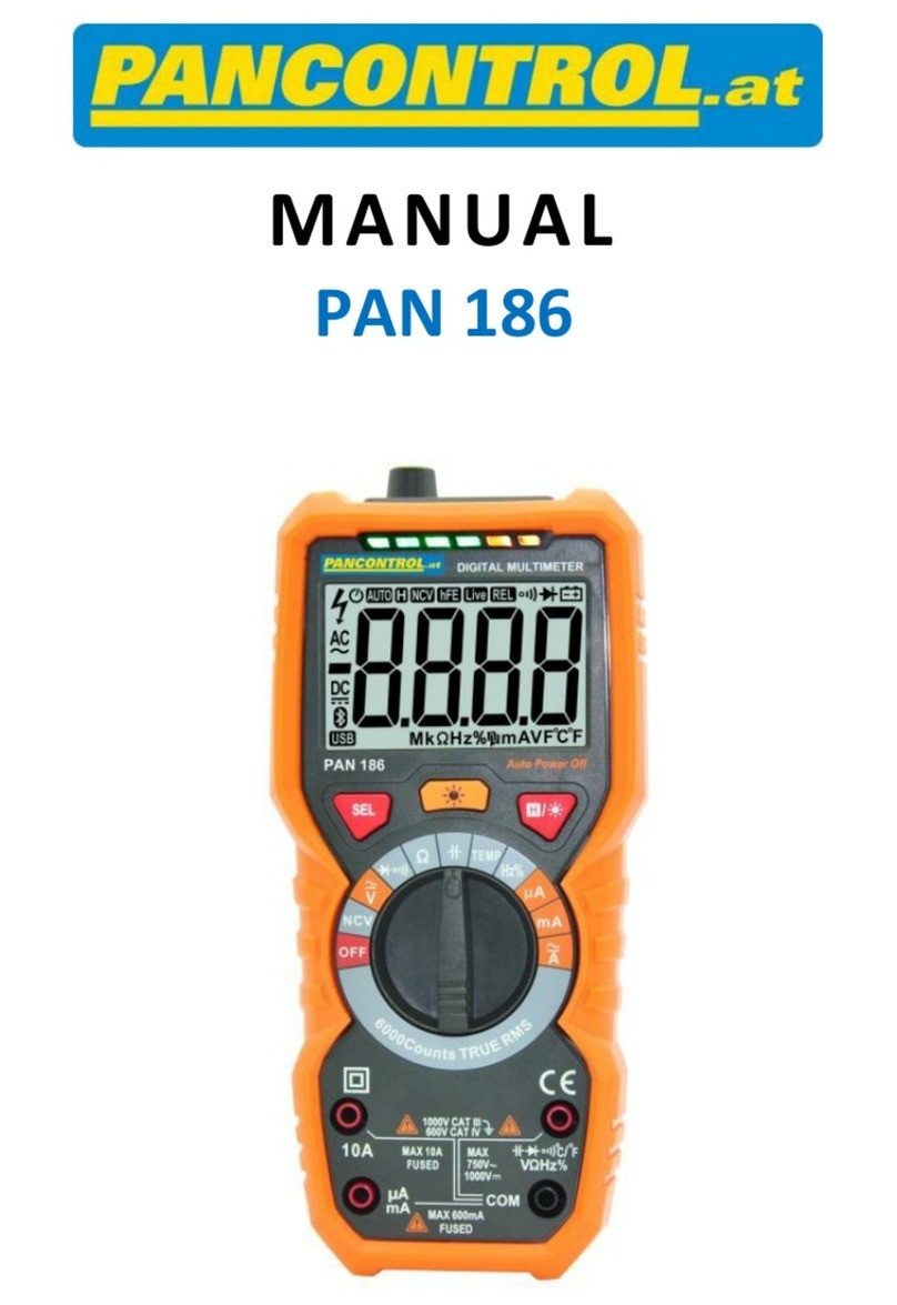 PANCONTROL PAN 186 User manual