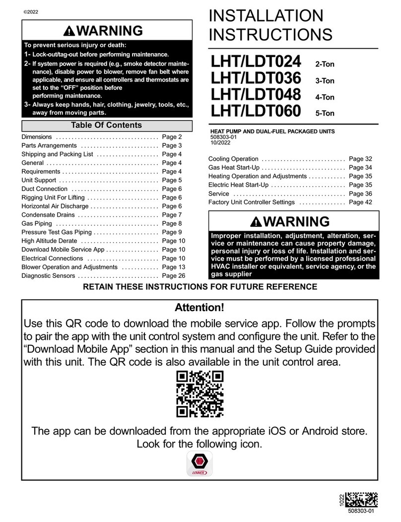 Lennox LHT/LDT024 User manual