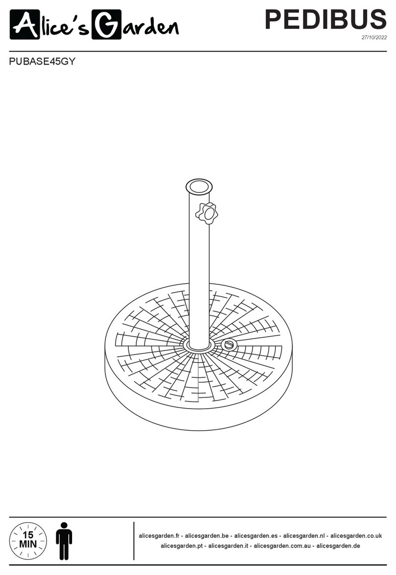 Alice's Garden PEDIBUS PUBASE45GY quick start guide