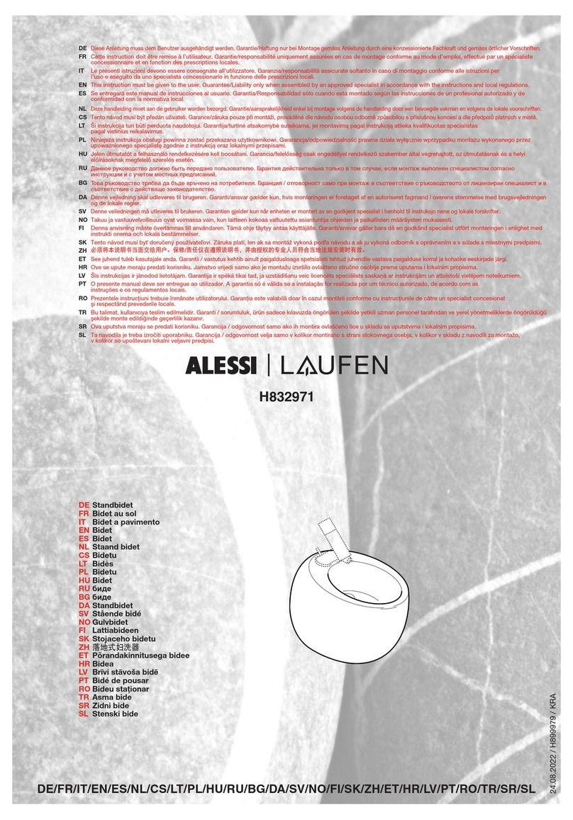 Laufen Alessi H832971 User manual