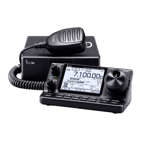 Icom IC-7100 Installation and operating instructions