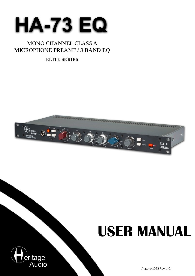 Heritage Audio ELITE Series user manual