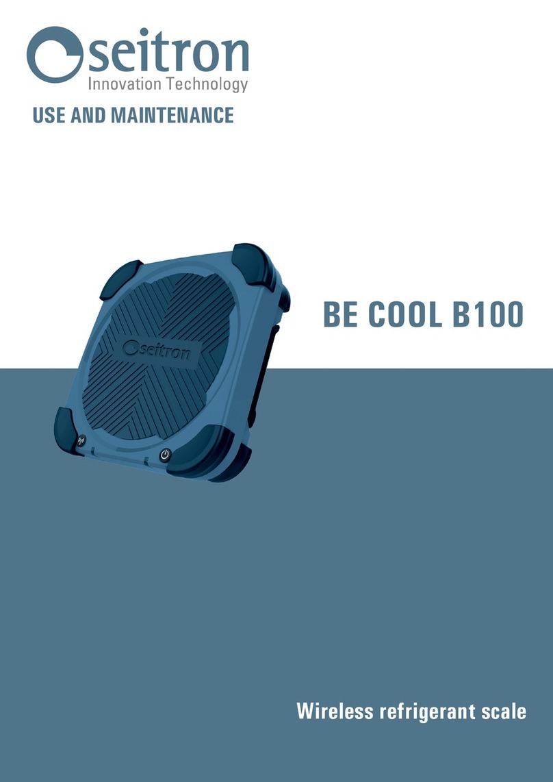 Seitron BE COOL B100 Use and maintenance