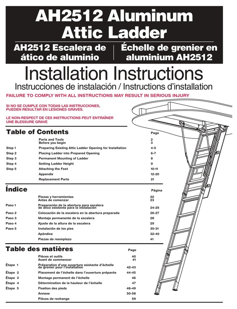 WERNERCO AH2512 installation instructions